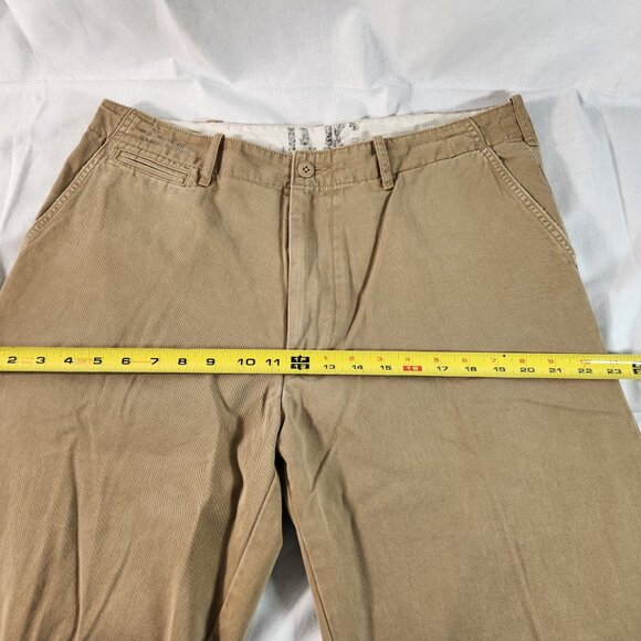Polo Jeans Company Ralph Lauren Mens Pants PJC Beige 36x30 Cotton Straight Leg - Picture 4 of 15